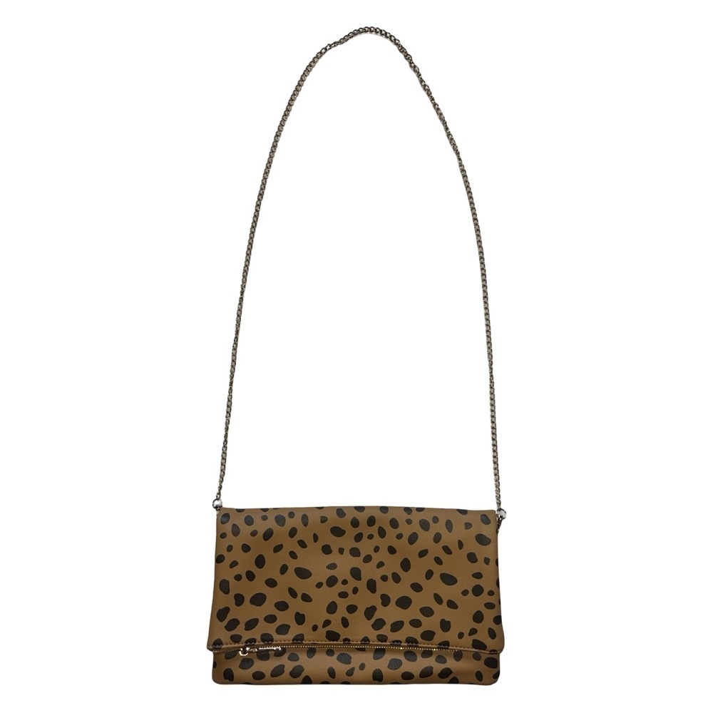 Cheetah Print Over the Shoulder / Cross Body Bag with Chain Strap